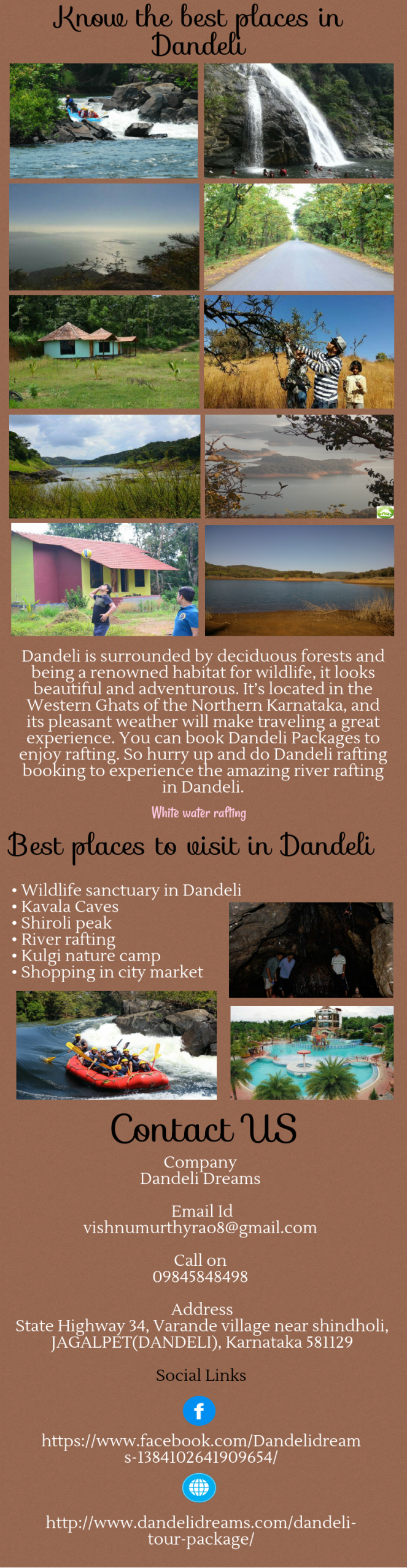 Add best places in your list to visit before in Dandeli
